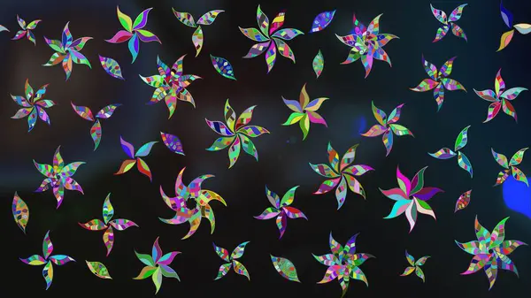 Renkli Bahar Teması eskiz kalıbı. Çiçek deseni. Düz Çiçek Elementleri Tasarımı. Raster çizimi. Güzel kumaş deseni..