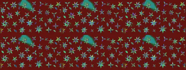 Kırmızı renkte kırmızı papatya deseni. Kırmızı renklerde. Raster illüstrasyonu.