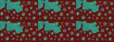 Raster illüstrasyonu. Kırmızı renkte zarif çiçek buketi suluboya. Düz Çiçek Elementleri Tasarımı. Renkli Bahar Teması çizim şablonu.