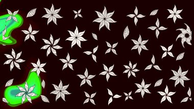 Üzerinde gelincikler ve vadi zambakları olan renkli çiçek desenli nakış deseni. Tekstil tasarımı için siyah renkli geleneksel halk çiçekleri buketi.