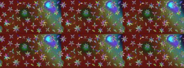 Raster illüstrasyonu. Raster. Eskiz geçmişi. Tomurcukları çiçek olan sevimli bir çiçek deseni. Eski usul. Kumaş, tekstil ve duvar kağıdı baskısı için..