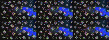 Gri renklerde. Raster illüstrasyonundaki çiçek desenli çizim. Güzel kumaş deseni. Raster illüstrasyonu.