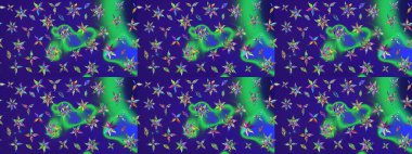 Düz Çiçek Elementleri Tasarımı. Çiçek deseni. Renkli Bahar Teması eskiz kalıbı. Raster çizimi. Güzel kumaş deseni..