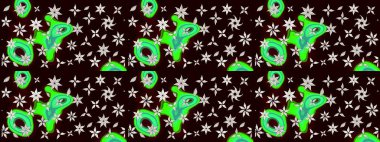 Küçük siyah çiçeklerle oldukça eski bir besin torbası deseni. Tekstil, kumaş, kapaklar, duvar kağıtları, baskı, paket, koleksiyon defteri, örgü, dekupaj için çiçek arkaplanı..