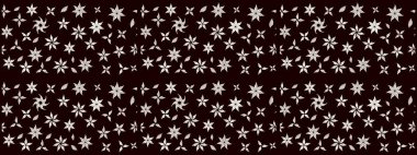 Raster. Siyah renkte güzel çiçekler, suluboya desenli eskiz deseni, duvar kağıdı, kart veya kumaş için fayanslı..