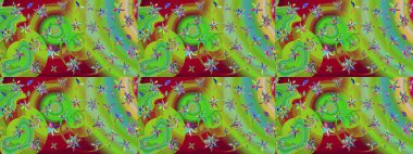 Raster suluboya çiçek deseni, narin çiçekler, yeşil çiçekler, tebrik kartı şablonu. Raster Güzel kumaş deseni.