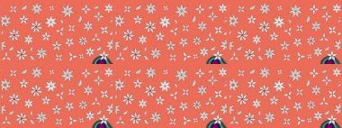 Hoş bir çiçek geçmişi var. Raster illüstrasyonu. Küçük bir çiçekte eskiz deseni. Güzel kumaş deseni.