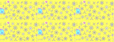 Raster deseni. Çiçekli çiçek deseni, suluboya. Küçük çiçekte güzel bir çiçek deseni..