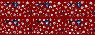 Tekstil, kumaş, kapaklar, duvar kağıtları, baskı, naylon, koleksiyon defteri, örgü, dekupaj için güzel bir eskiz. Küçük kırmızı çiçeklerle oldukça kaliteli besin torbası deseni.