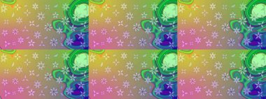 Çiçekli karalama şeklinde Raster çiçek deseni. Nazik, narin çiçek arkaplanı. Tarafsız renklerde çiçekler.