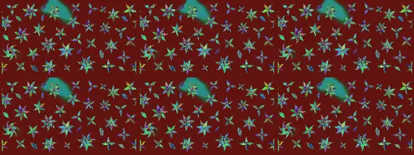 Kırmızı renkte kırmızı papatya deseni. Kırmızı renklerde. Raster illüstrasyonu.