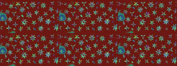 Kırmızı renkte çiçekler. Elle çizilmiş sonbahar çiçeği deseni. Tekstil ve kapak tasarımı için mükemmel. Renkli kırmızı çizim kalıbı. Doodle tarzı.