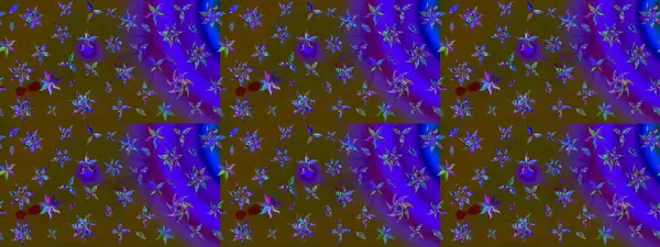 Hediye ambalaj kağıdı, tebrik kartları, posterler ve pankart tasarımı. Raster düz çiçek çizim deseni. Kahverengi renkte çiçekler.