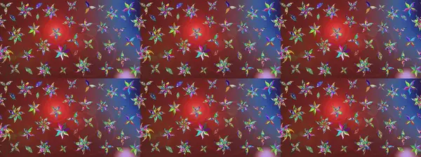 Kahverengi renkli etnik çiçeklerin olduğu zarif bir eskiz modeli. Asya Tekstil 'inde Raster Çiçek İllüstrasyonu.