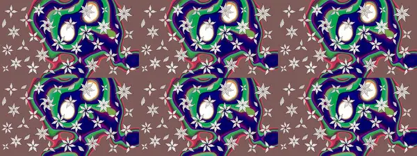 Moda arka planında parlak buketler. Eski usul küçük çiçekli şirin bir eskiz deseni. Kumaş, duvar kağıdı ve kağıt üzerine baskı yapmak için gelişen arka plan. Raster illüstrasyonu.