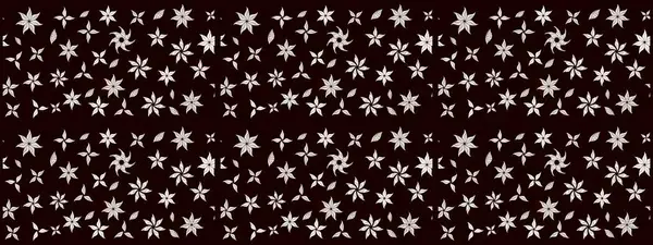 Şirin çiçekli eskiz deseni ve siyah renkli yapraklar, suluboya çiçek deseni, duvar kağıdı, kart veya kumaş için fayanslı. Raster illüstrasyonu.