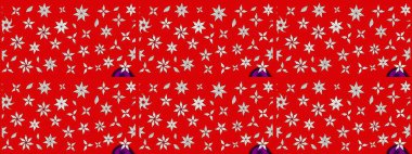 Kırmızı renkte çiçekler. Düz Çiçek Elementleri Tasarımı. Çiçekli çizim şekli. Renkli Bahar Teması çizim şablonu.