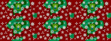 Raster resim. Çiçek desenli çiçek ve yaprakları ile. Sevimli küçük çiçek desenle.