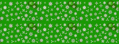 Raster Yumuşak kumaş deseni. Klasik taslak çizimi. Raster çiçek izi. Çiçek yeşili çizim deseni.