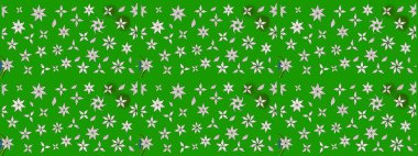 Düz Çiçek Elementleri Tasarımı. Renkli Yaz Temalı eskiz kalıbı. Modaya uygun kumaş deseni. Sevimli çiçek raster deseni.