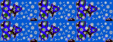 Çiçek deseni duvar kağıdı, desen dolguları ve web sayfası arka planı için kullanılabilir. Süslü zentangle çizim dokusu, soyut çiçeklerle süslenmiş. Şekillendirilmiş çiçekli çizim deseni.