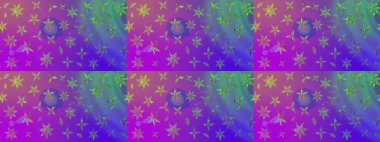 Güzel kumaş deseni. Küçük bir çiçekte eskiz deseni. Raster illüstrasyonu. Güzel çiçek arkaplanı..