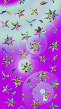 Menekşe renginde zarif çiçek buketi suluboya. Renkli Bahar Teması eskiz kalıbı. Düz Çiçek Elementleri Tasarımı. Raster illüstrasyonu.