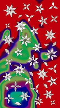 Sınır Kızılderili çiçekli paisley patten. Taslak süsleme izi. Etnik Mandala havlusu. Raster Henna tarzı. Tebrik kartı arkaplanı, boyama kitabı, arkaplan, tekstil için kullanılabilir.