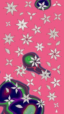 Zarif, parlak ve pembe çiçek desenli bir tasarım. Sabıka fotoğraflarında, bebek kıyafetlerinde, duvar kâğıtlarında, paket kutularında falan kullanılabilir. Raster..