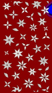 Renkli Bahar Teması eskiz kalıbı. Düz Çiçek Elementleri Tasarımı. Raster..