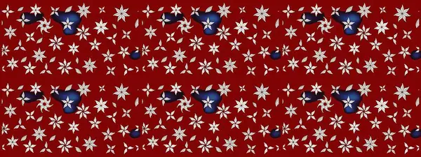 Tekstil, kumaş, kapaklar, duvar kağıtları, baskı, naylon, koleksiyon defteri, örgü, dekupaj için güzel bir eskiz. Küçük kırmızı çiçeklerle oldukça kaliteli besin torbası deseni.