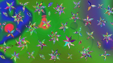 Eski usul. Eskiz geçmişi. Raster illüstrasyonu. Kumaş, tekstil, duvar kağıdı baskısı için. Tomurcukları çiçek olan sevimli bir çiçek deseni. Raster..