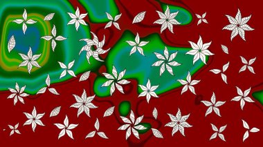 Tekstil, kumaş, kapaklar, duvar kağıtları, baskı, naylon, koleksiyon defteri, örgü, dekupaj için güzel bir eskiz. Küçük kırmızı çiçeklerle oldukça kaliteli besin torbası deseni.