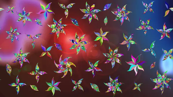 Hediye ambalaj kağıdı, tebrik kartları, posterler ve pankart tasarımı. Raster düz çiçek çizim deseni. Kahverengi renkte çiçekler.