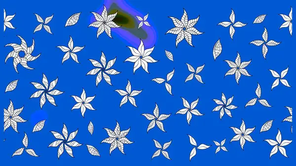 Güzel kumaş deseni. Düz Çiçek Elementleri Tasarımı. Raster çiçekli arka plan. Renkli Yaz Temalı eskiz kalıbı. Yazdır. Güzel çizim şekli..