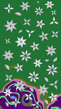 Raster Henna dövme stili. Tekstil, tebrik kartı, boyama kitabı, telefon kılıfı baskısı için kullanılabilir. Etnik Mandala süsü. Hint çiçekli desenli şal desenli..