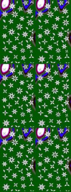 Çiçek deseni. Flower eskiz arka planı. Şatafatlı bahar bahçesi dokusu. Raster illüstrasyonu.