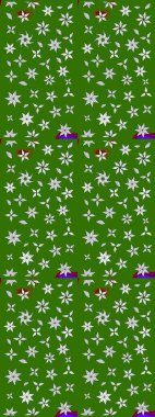 Tomurcukları çiçek olan sevimli bir çiçek deseni. Eskiz geçmişi. Raster illüstrasyonu. Kumaş, tekstil, duvar kağıdı baskısı için. Eski usul. Raster..