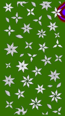 Karalama elementleri. Çizim çiçek deseni duvar kağıdı, web sitesi arka planı, ambalaj kağıdı, davetiye, broşür, afiş veya web sitesi için kullanılabilir. El çizimi Raster illüstrasyonu.