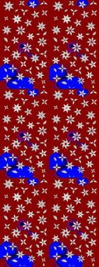 Çiçekli çiçek deseni, suluboya. Raster deseni. Küçük çiçekte güzel bir çiçek deseni..