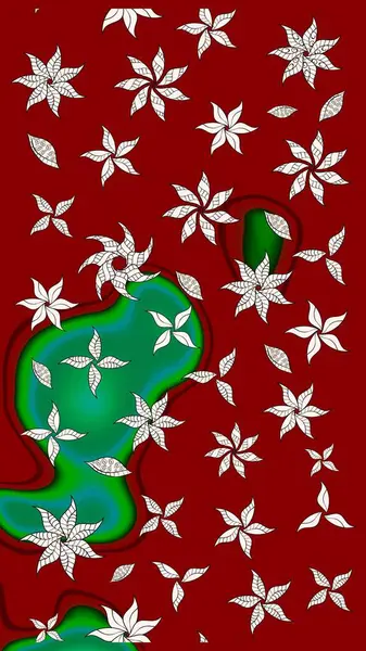 Çiçekli el çizimi çizimi deseni. Modern gelişim kırmızı raster arka plan duvar kağıdı çizimi klasik çizgili iz sürme desenli çiçekler, çiçekli süsler.