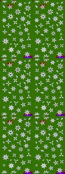 Tomurcukları çiçek olan sevimli bir çiçek deseni. Eskiz geçmişi. Raster illüstrasyonu. Kumaş, tekstil, duvar kağıdı baskısı için. Eski usul. Raster..