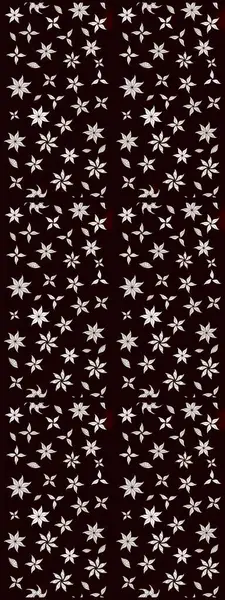 Çiçekli eskiz çizimi. Siyah renkli çiçekler. Renkli Yaz Temalı eskiz kalıbı. Düz Çiçek Elementleri Tasarımı.