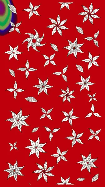 Düz Çiçek Elementleri Tasarımı. Renkli Bahar Teması eskiz kalıbı. Şirin çiçek elementleri. Raster illüstrasyonu. Çizim deseni Modaya uygun kumaş deseni.