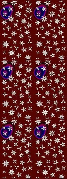 Çiçekli eskiz arkaplanı. Renkli Bahar Teması eskiz kalıbı. Çocuk stili. Düz Çiçek Elementleri Tasarımı.