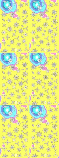 Ev dekoru. Paisley el çizimi elementler. Fantezi çiçekli eskiz deseni, doğal duvar kağıdı, çiçek desenli kıvrımlı illüstrasyon.