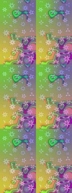 Raster. Tomurcukları çiçek olan sevimli bir çiçek deseni. Kumaş, tekstil, duvar kağıdı baskısı için. Eskiz geçmişi. Raster illüstrasyonu. Antika retro tarzı.