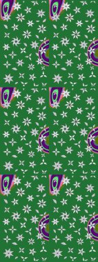 Bahar çiçekleriyle güzel bir çiçek deseni çizmişsin. Raster illüstrasyonu. Güzel kumaş deseni.