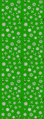 Yumuşak, yeşil renkli bahar çiçekleri. Raster illüstrasyonu. Raster deseni. Patlayan çiçekler soyut yerleştirilmiş.