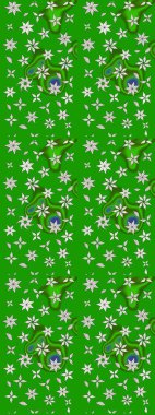 Eskiz klasiği. Düz Çiçek Elementleri Tasarımı. Raster Şirin kumaş deseni. Renkli Bahar Teması çizim şablonu.